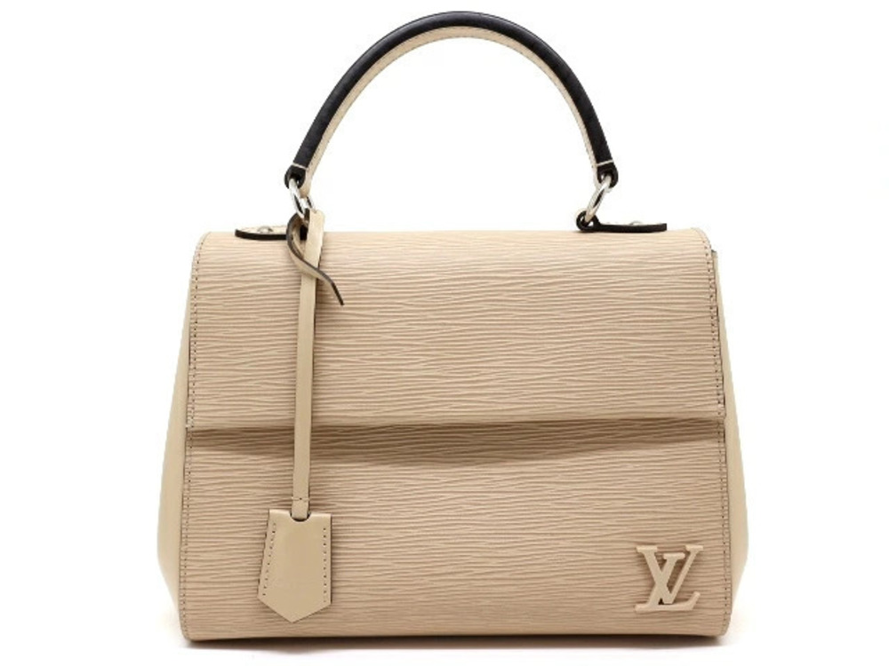 LOUIS VUITTON Cluny 2way Shoulder Bag Epi Leather Dune Brown